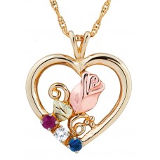 Mother's Pendant with 1 to 6 Genuine Birthstones by Landstrom's